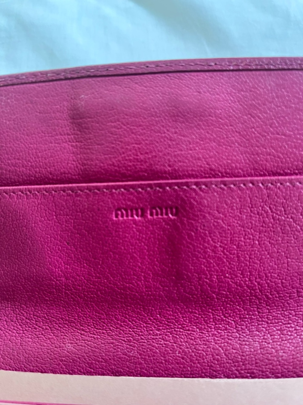 Miu Miu Madras Leather Wallet - Picture 3 of 9